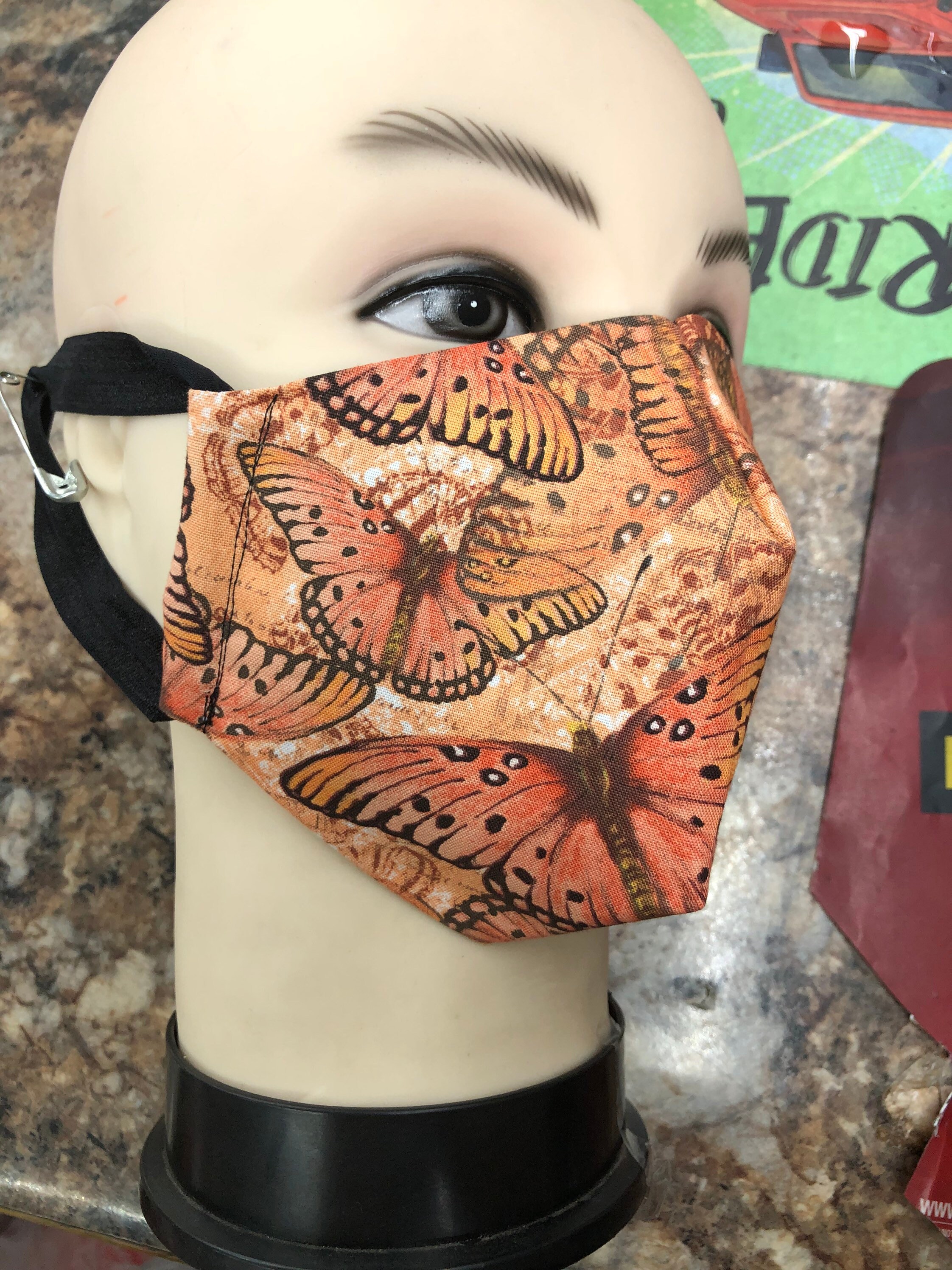 Butterfly face mask beautiful monarch butterfly mask Etsy