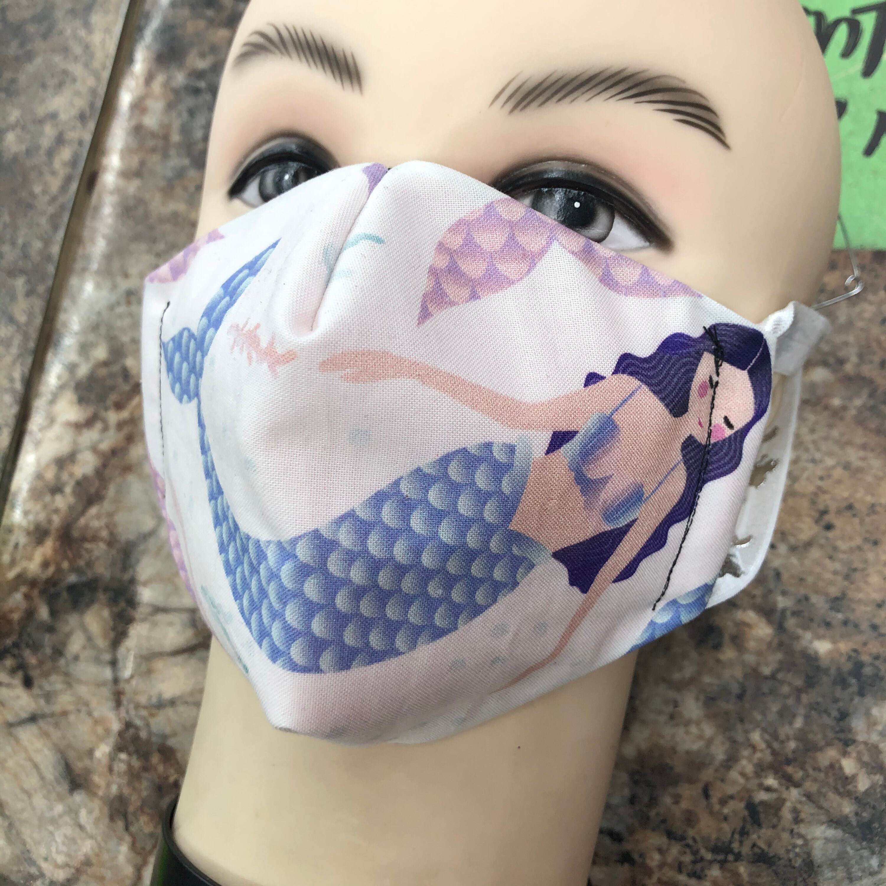 Cool mermaids face mask summer mermaids super cute Etsy