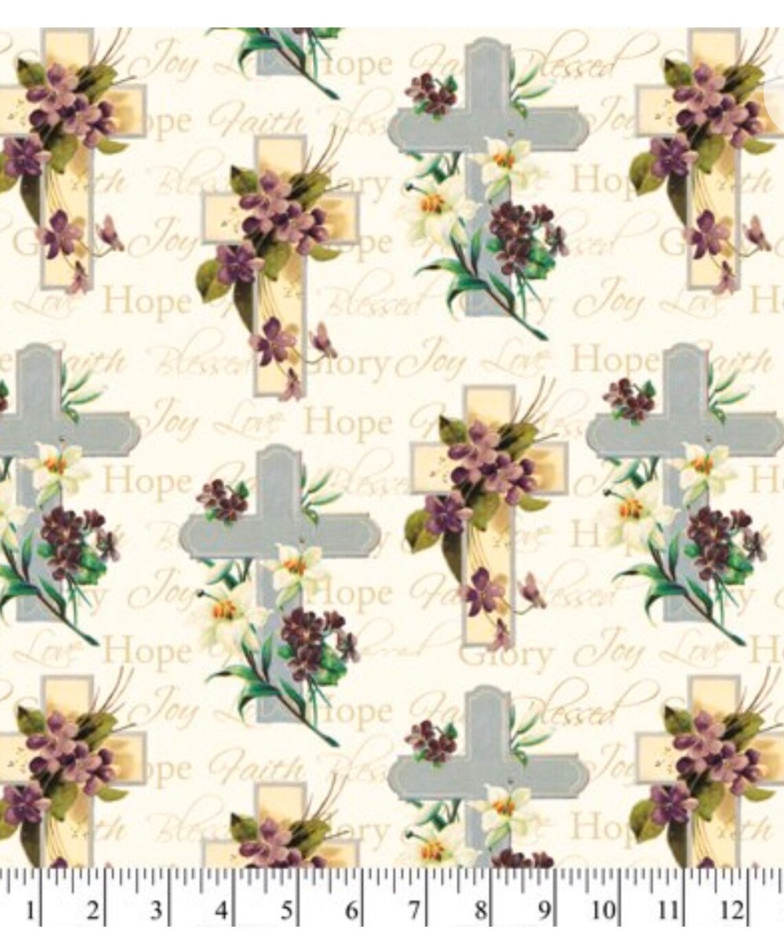 Religious cotton fabric cotton Christian fabric fabric by Etsy