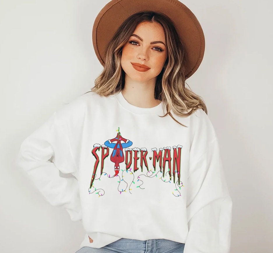 Discover Spiderman Christmas Sweatshirt, Avengers Christmas Shirt, No Way Home Shirt, Superhero Christmas Shirt, MCU sweatshirts