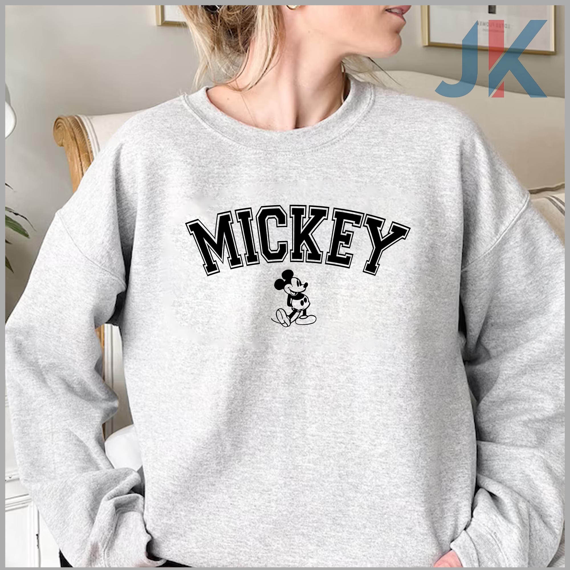 Mickey Mouse Crewneck Sweatshirt - Etsy