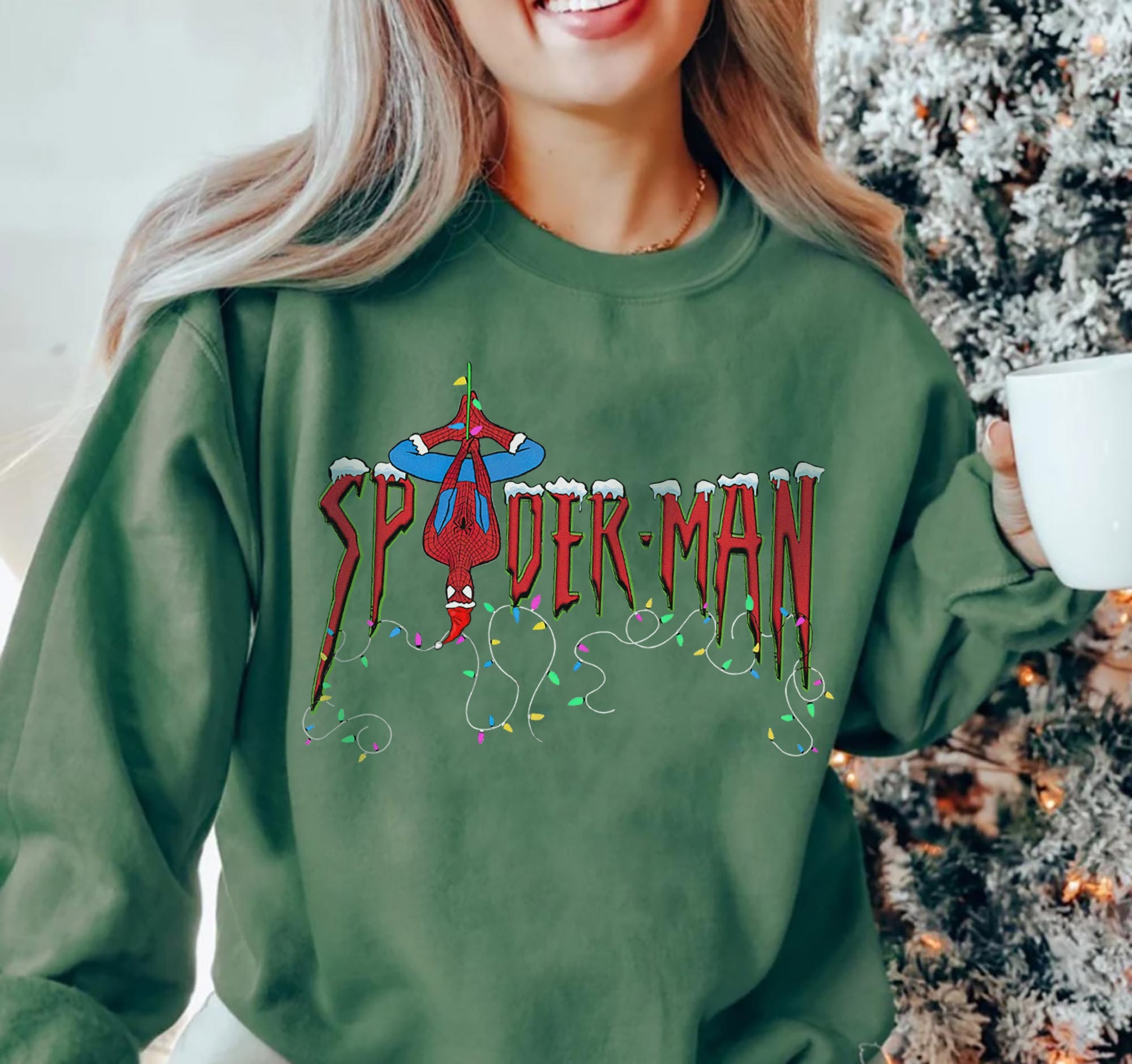 Discover Spiderman Christmas Sweatshirt, Avengers Christmas Shirt, No Way Home Shirt, Superhero Christmas Shirt, MCU sweatshirts