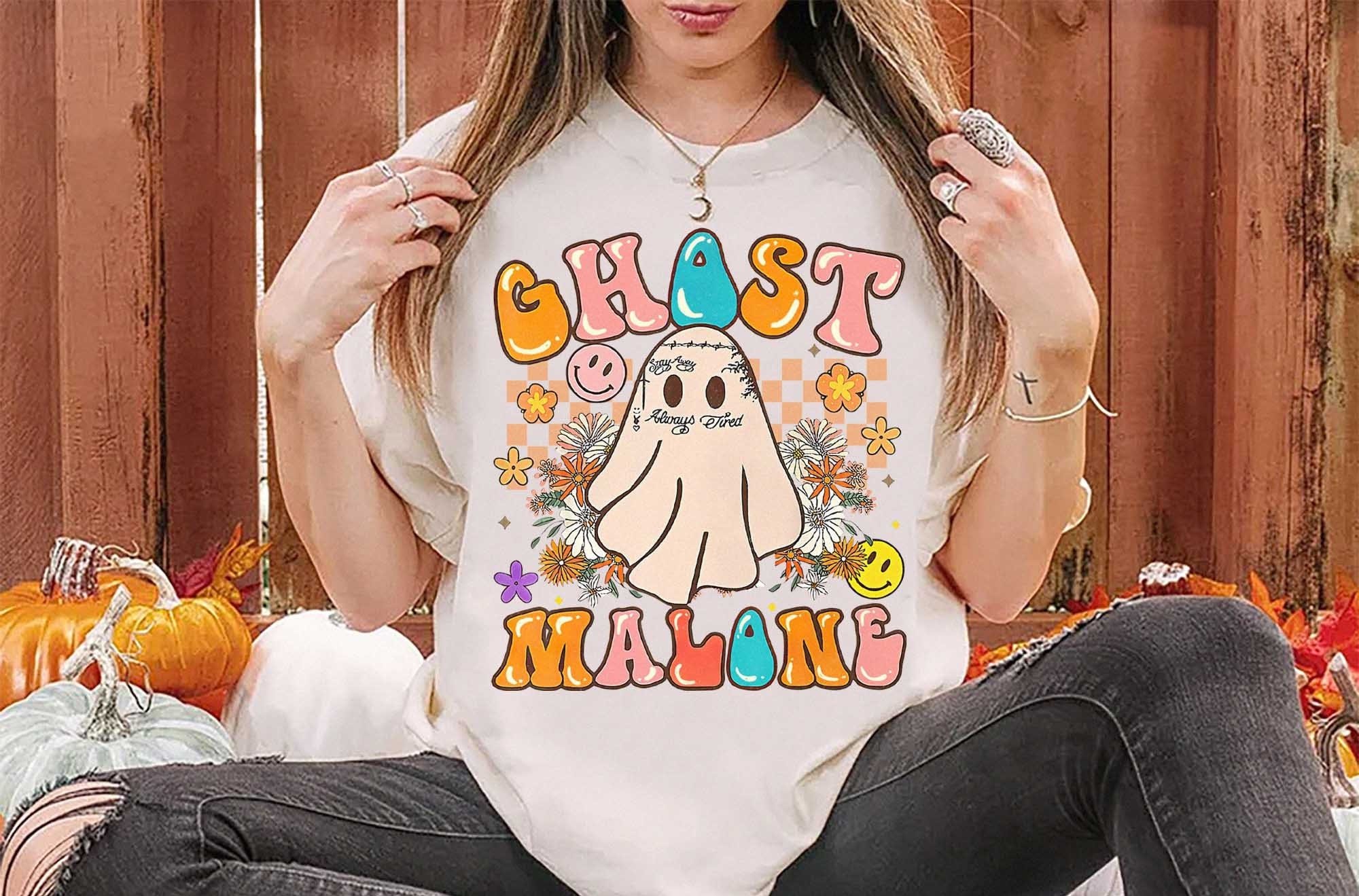 Discover Ghost Malone Retro Halloween T-Shirt