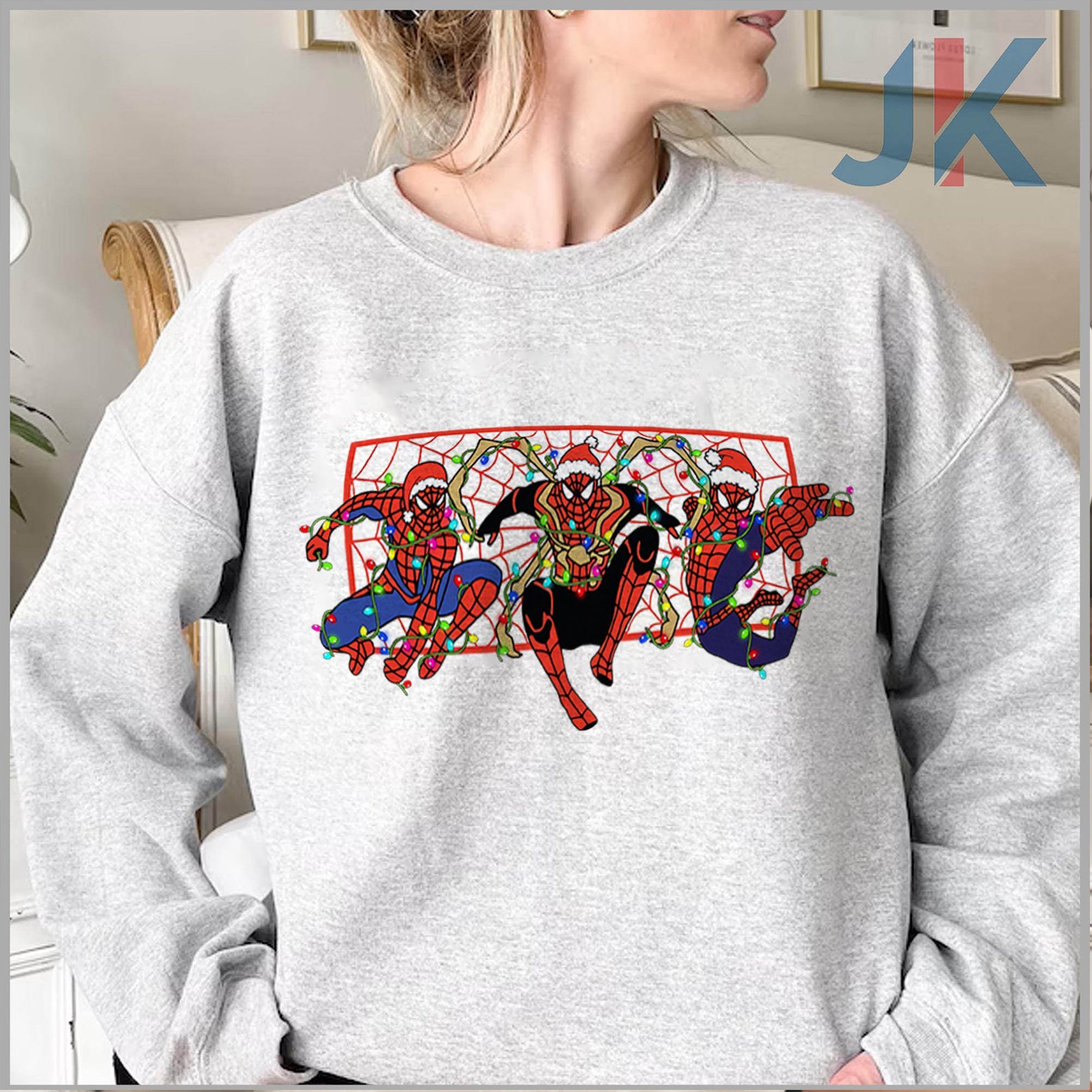 Discover Spiderman Christmas Sweatshirt, Avengers Christmas hoodie, Multiverse Spiderman hoodie, Peter Parker Sweatshirts