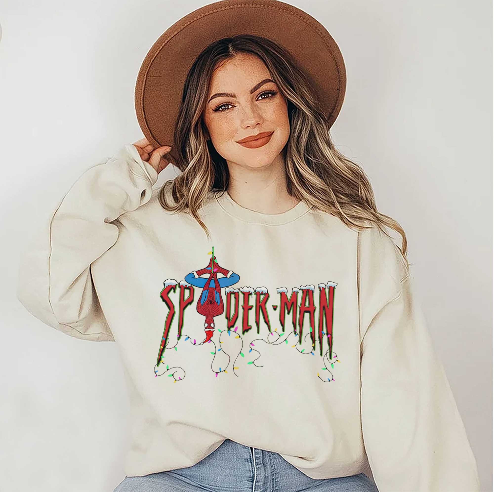 Discover Spiderman Christmas Sweatshirt, Avengers Christmas Shirt, No Way Home Shirt, Superhero Christmas Shirt, MCU sweatshirts