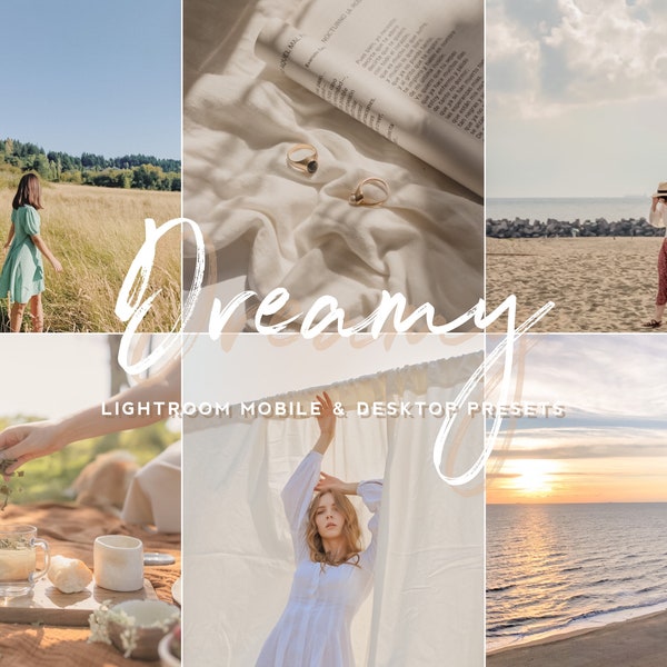 Dromerige Lightroom Mobile Preset, Soft Preset, Desktop Preset, Single Mobile Lightroom Preset, Blogger Instagram Presets