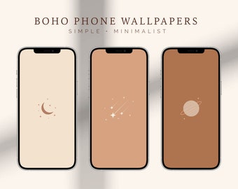 Boho Phone Wallpapers, Starry Night Backgrounds, Neutral iPhone Backgrounds, Download, PNG
