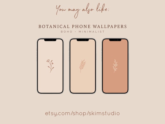 Minimalist Neutral Lifestyle Quote Text Phone Wallpaper Template and Ideas  for Design