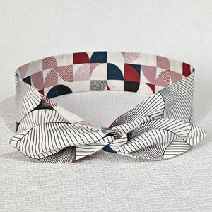 Stevige haarband, omkeerbare draadhoofdband met grafisch patroon