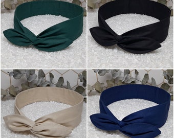 Rigid hair band Solid color wire headband