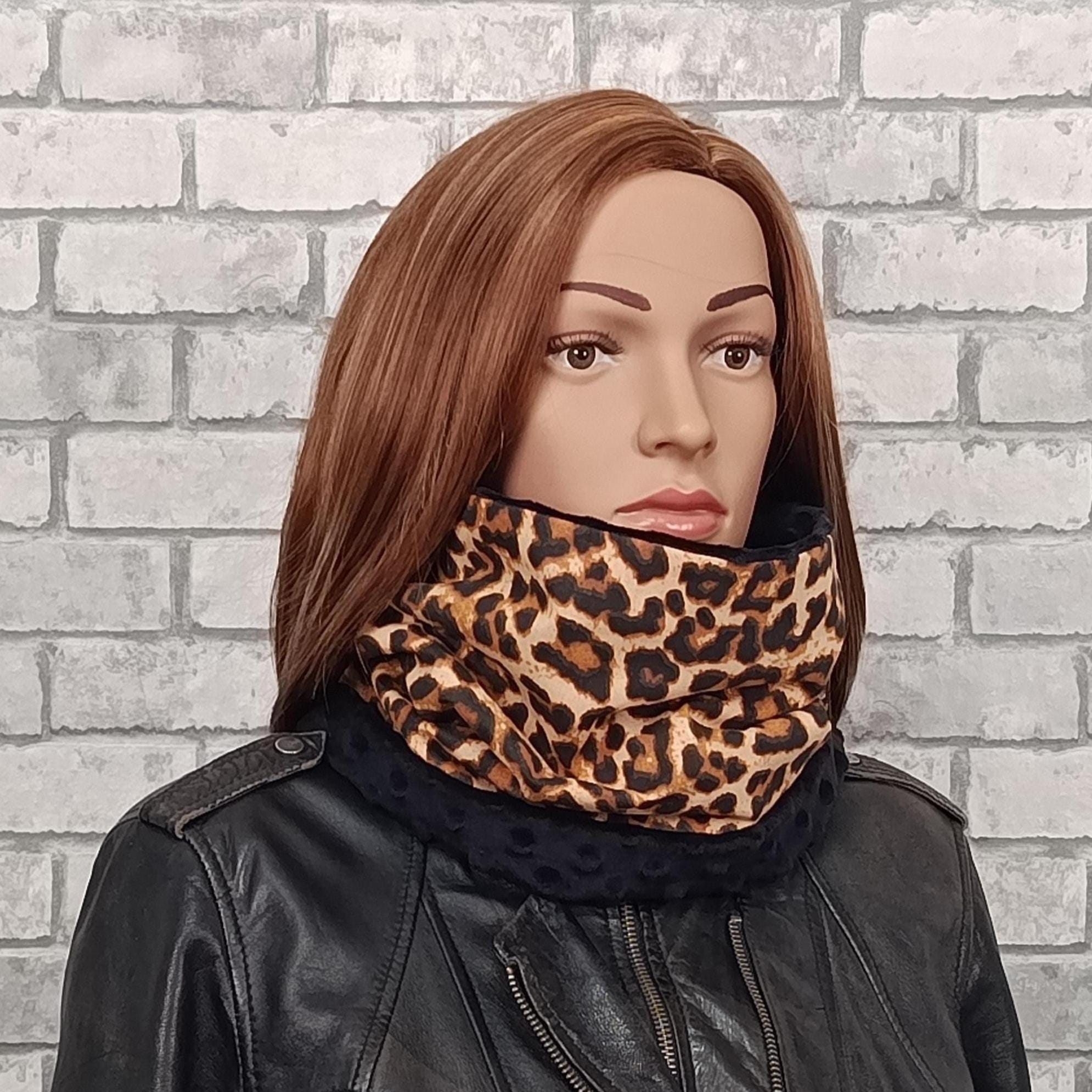 Foulard Léger Imprimé Léopard - Unisexe, Respirant, Idéal Pour Le Cou Et Le Visage - Taille Unique Marron