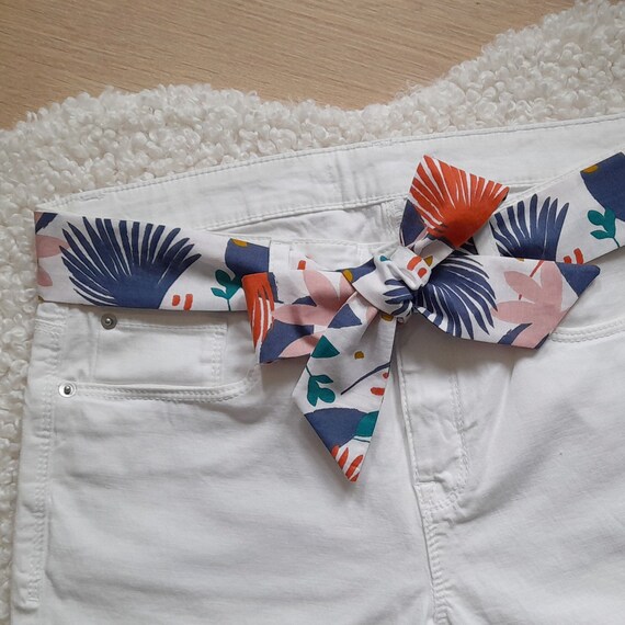 Fabric tie belt hotsell