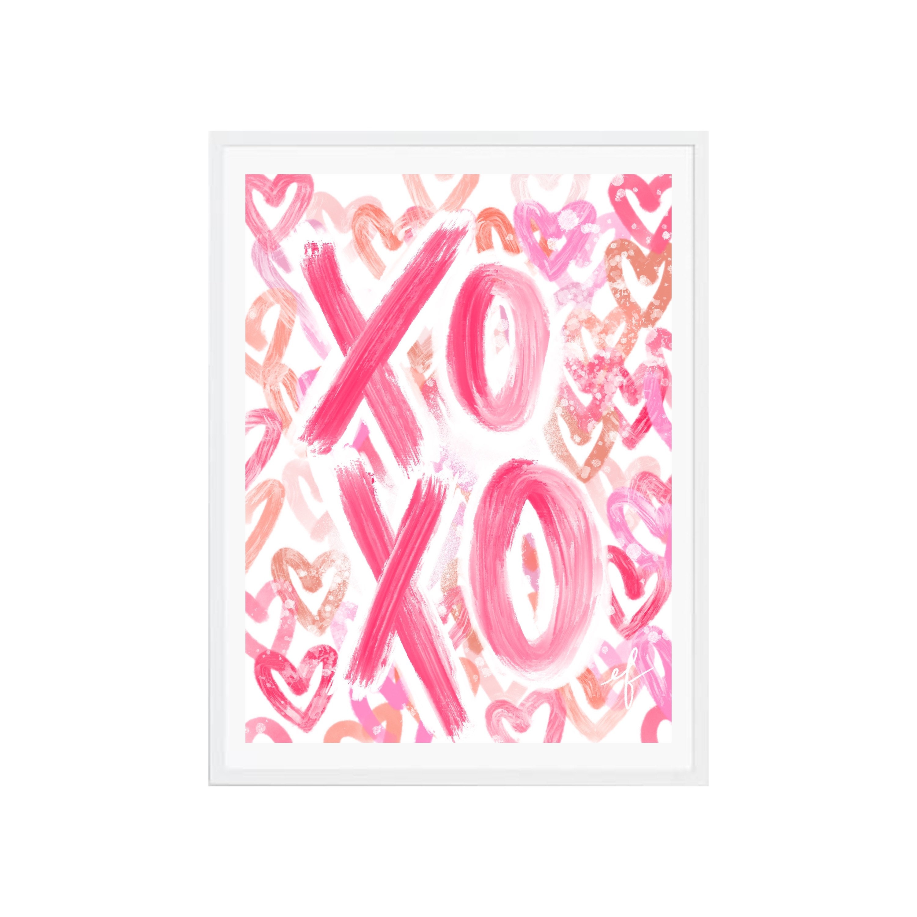 Valentines Day XO Original Art Print | Etsy