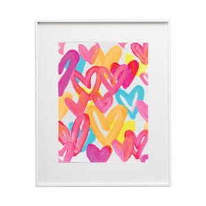 Heart Pattern Art Print
