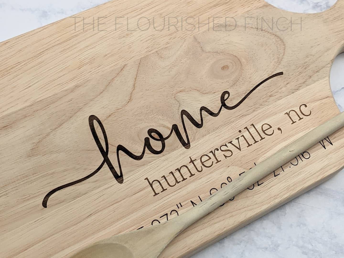 Home cutting board coordinates cutting board personalized Etsy