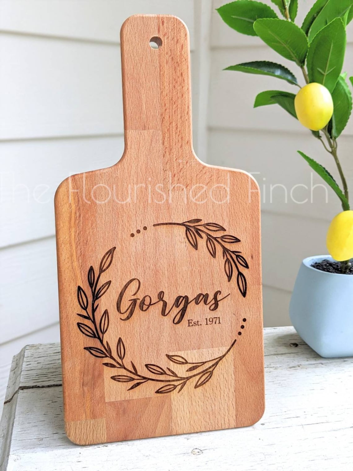 Last Name Cutting Board Last Name Charcuterie Board Etsy
