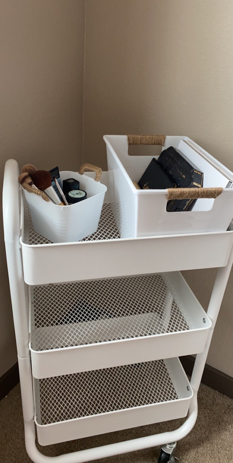 Cute storage bins4pc Etsy