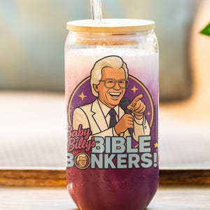Uncle Baby Billy Glass Cup: Righteous Gemstones Fan Club Merch