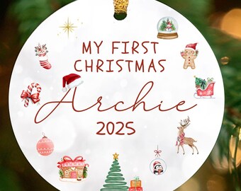 Baby's First Christmas Bauble Gifts,Baby 1st Christmas Decoration, Baby Newborn Gifts,Unique Babys First Christmas Gifts,Xmas Gifts for Baby