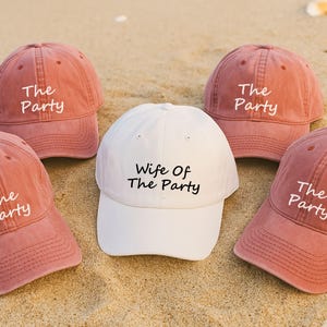 Wife of the Party Baseball Cap: DTF Print Bachelorette Hat