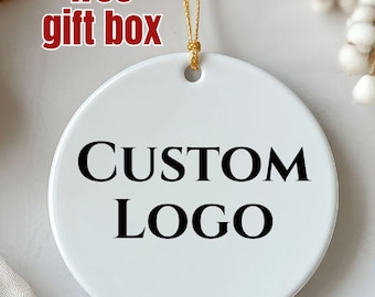 Custom Design Ornament, Company Logo Ornament, Christmas Gift, Christmas Gift, Christmas Ornament, Personalized Ornament, Logo ornament