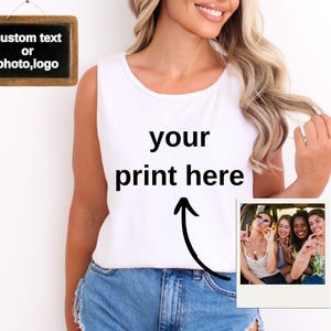 Comfort Colors Custom Logo Tank Top: Y2K Graphic Tee