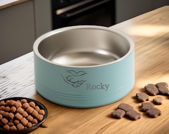 Custom Dog Bowl Custom Dog Feeder Bowls Insulated/Cat Bowls/Pet Dog Cat Gifts/Stainless Steel Pet Bowl with Name/Food Bowl/Water Bowl, xmas