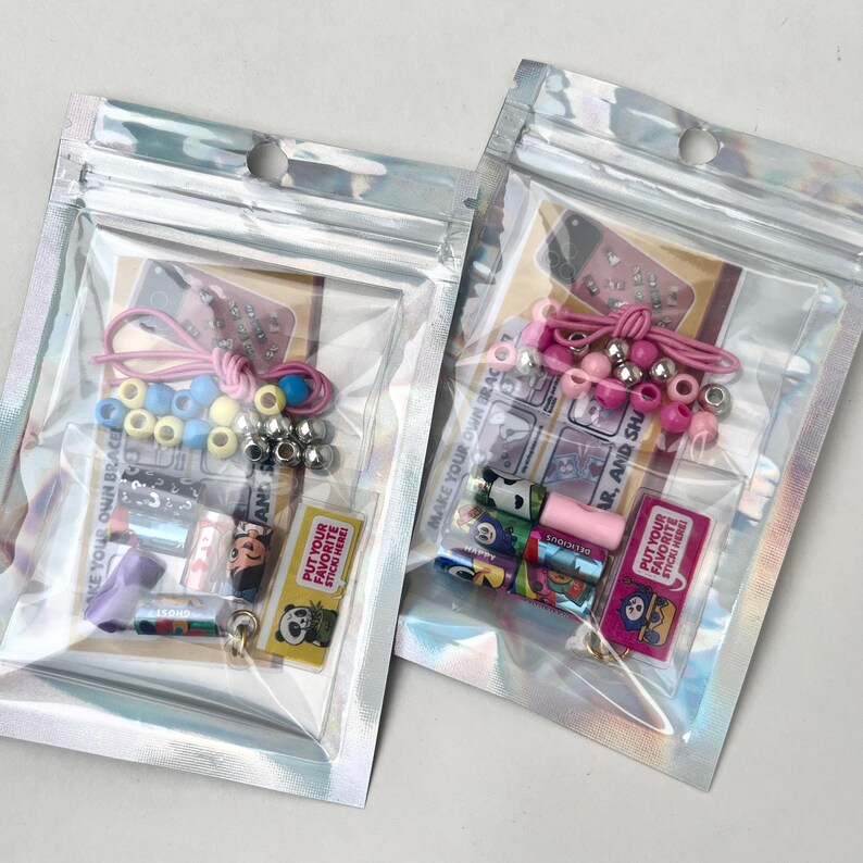 Homemade Sticker Book Sticki Rools DIY Sticker Roll Bracelet Kit, Necklace Kit, Sticki Rolls Craft, DIY ...