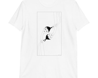 Getting in My Own Way. Unisex Cotton T-Shirt | FREE US SHIPPING | Black and White T-Shirt | Unique Tee | Artist T-shirt