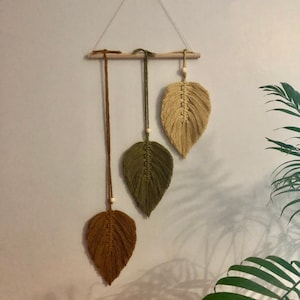 Macrame Kit Leaf Wall Hanging DIY