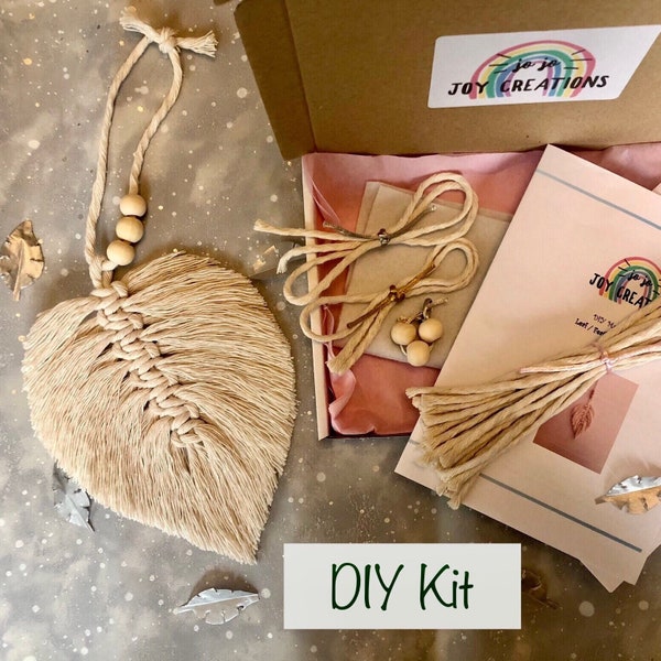 Macrame Kit Leaf DIY. Choose your Colour!