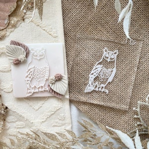Owl Embosser - Animals Woodland Embosser Stamp Fondant Biscuit Cookie Cupcake