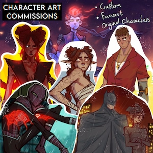 Digital Art Character Commissions, DnD character, RPG, Fantasy, OC, Custom, Fanart, NSFW