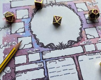 The Necromancer - Digital Download DnD 5e character sheet