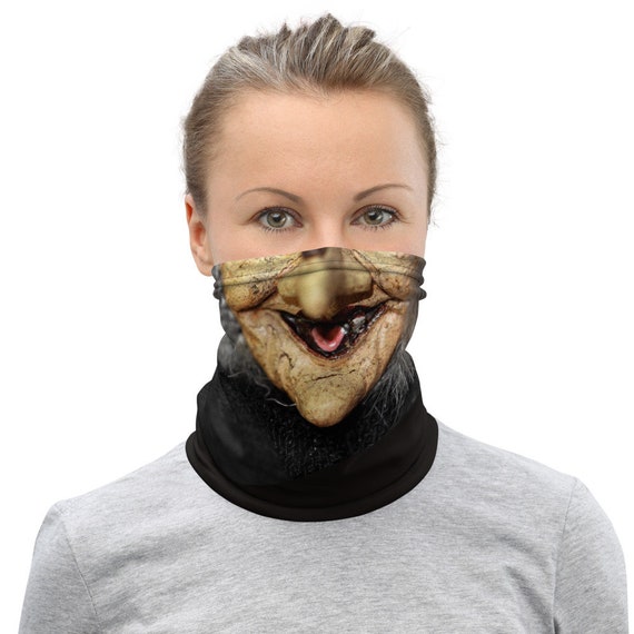 Witch Face Neck Gaiter / Face Mask / Buff / Tubular Scarf