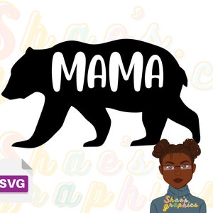 Mama svg, Mama Bär, Mama Geschenk