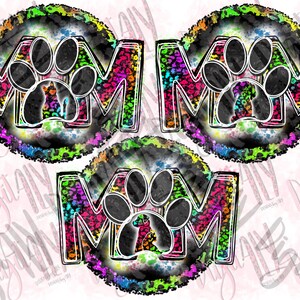 Lisa Frank inspired Dog mom/ Lisa Frank inspired cat mom / Lisa Frank inspired dog and cat mom / mom of both / digital download