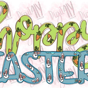 Hoppy Easter Sublimation/PNG/Digital Download