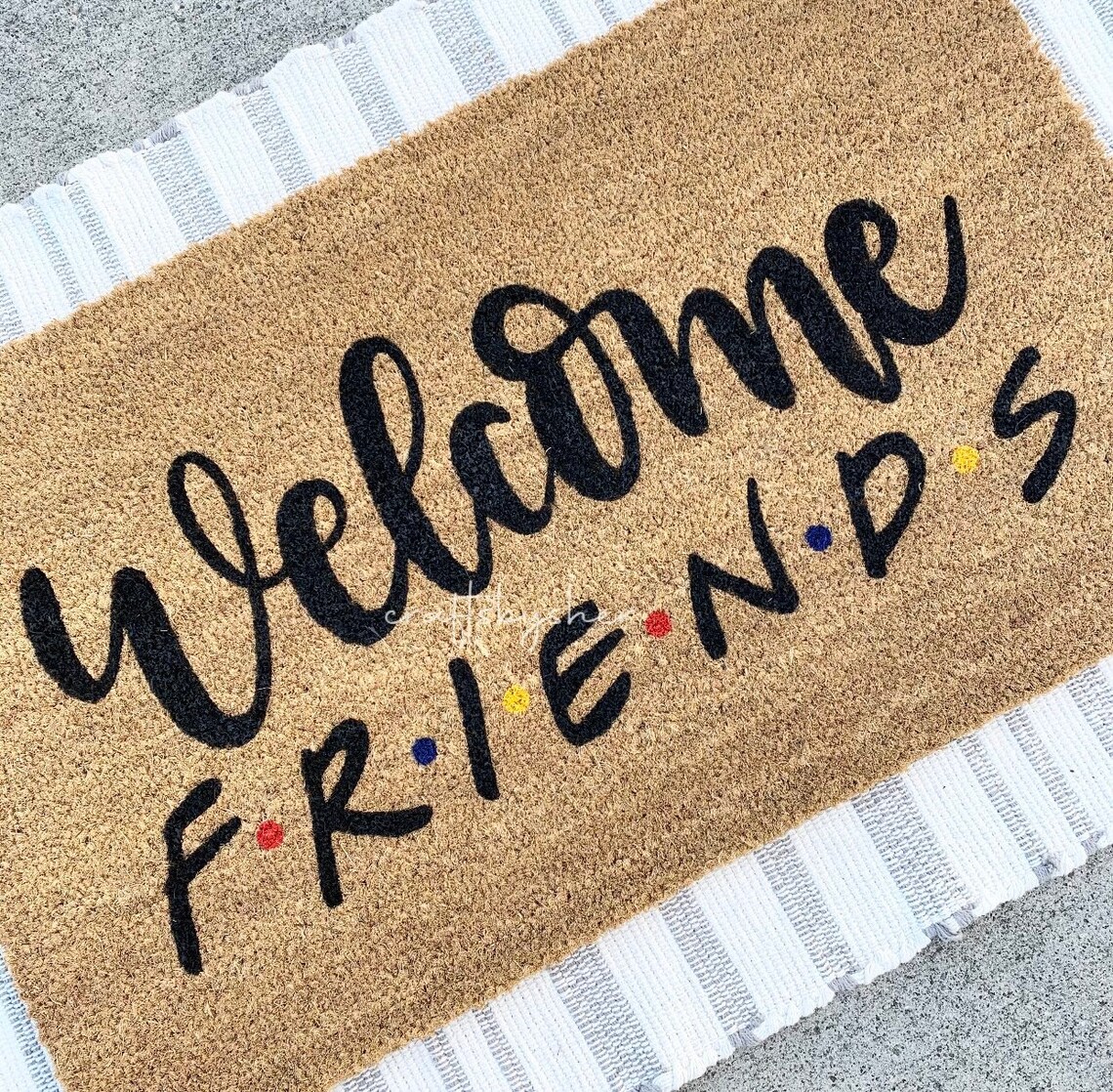 Friends TV Show Doormat. Custom Doormat. Gift for Homeowner. Etsy