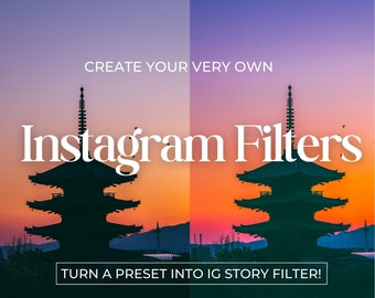 Convierta un ajuste preestablecido de Lightroom en un filtro de historias de Instagram, comparta su ajuste preestablecido favorito y lo transformaremos en su propio filtro de color de Instagram.