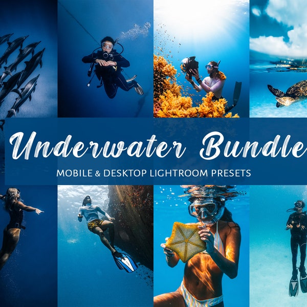 60 Underwater Lightroom Presets for Mobile and Desktop, Diving, Snorkeling, GoPro, Photo and Video Filters for Scuba Divers and Freedivers