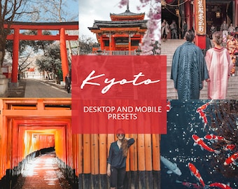 Kyoto Lightroom Presets, Mobile and Desktop, Travel Photography (DNG and XMP)