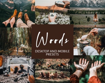 Brown Woods Lightroom Presets, Mobile & Desktop, Warm Adventure Filters