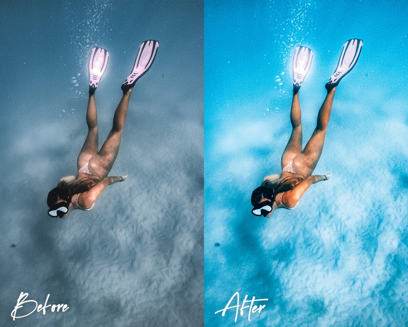 8 Underwater Photography Lightroom Presets for Mobile & Etsy