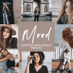 6 Lightroom Presets for Mobile & Desktop, Moody Presets, Dark Matte Presets, Mobile Presets, Instagram Presets, Blogger Presets