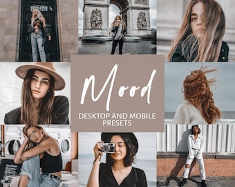 6 Lightroom Presets für Mobile & Desktop, Moody Presets, Dark Matte Presets, Mobile Presets, Instagram Presets, Blogger Presets