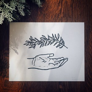 Peace - Original Linocut Print