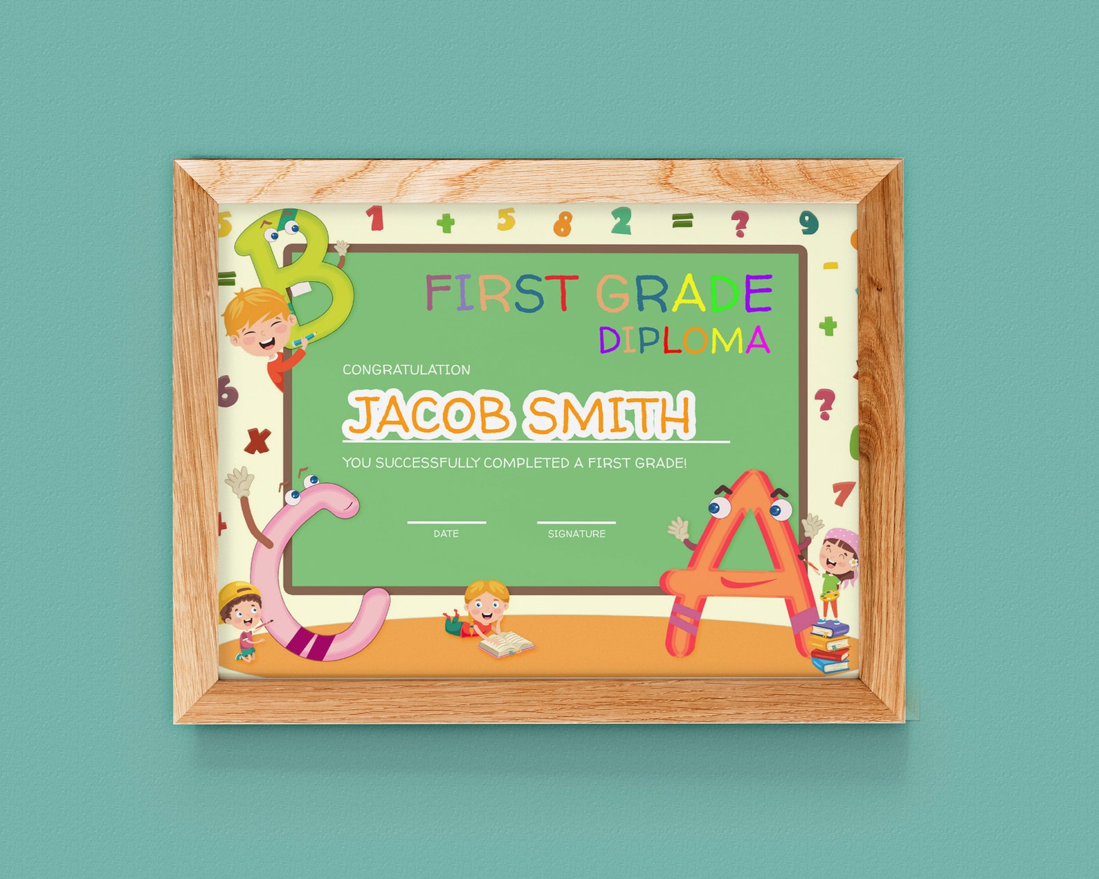 Online Editable First Grade Graduation Certificate Diploma Etsy online-editable-first-grade-graduation-certificate-diploma-etsy