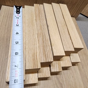 White Oak Pen Blanks (12 Pcs) - 7.75&quot; Craftwood Carving Wood