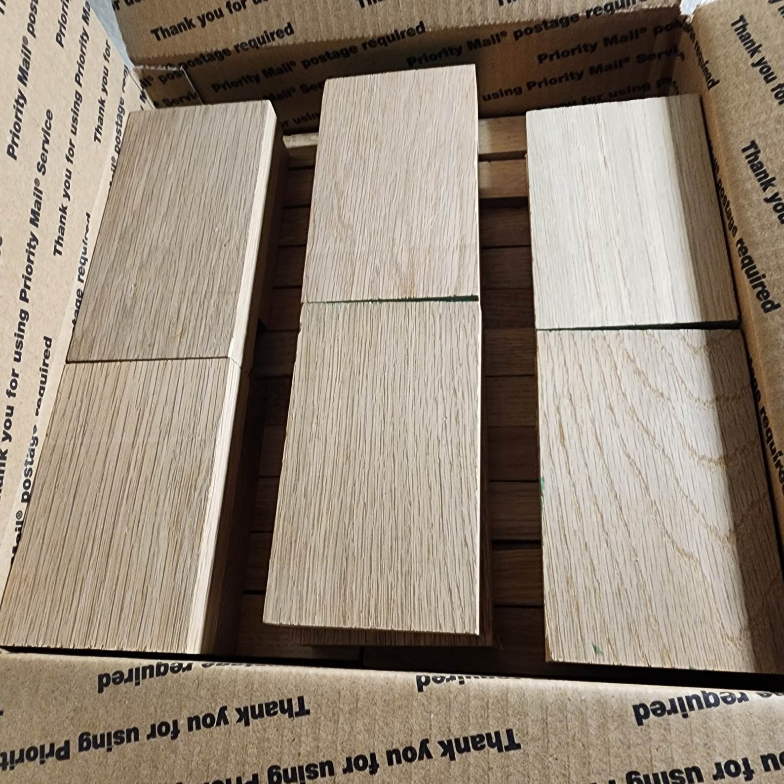 24 PCS White Oak S4S Wood Blocks Cut Offs Craft Wood Blocks 24 Pcs